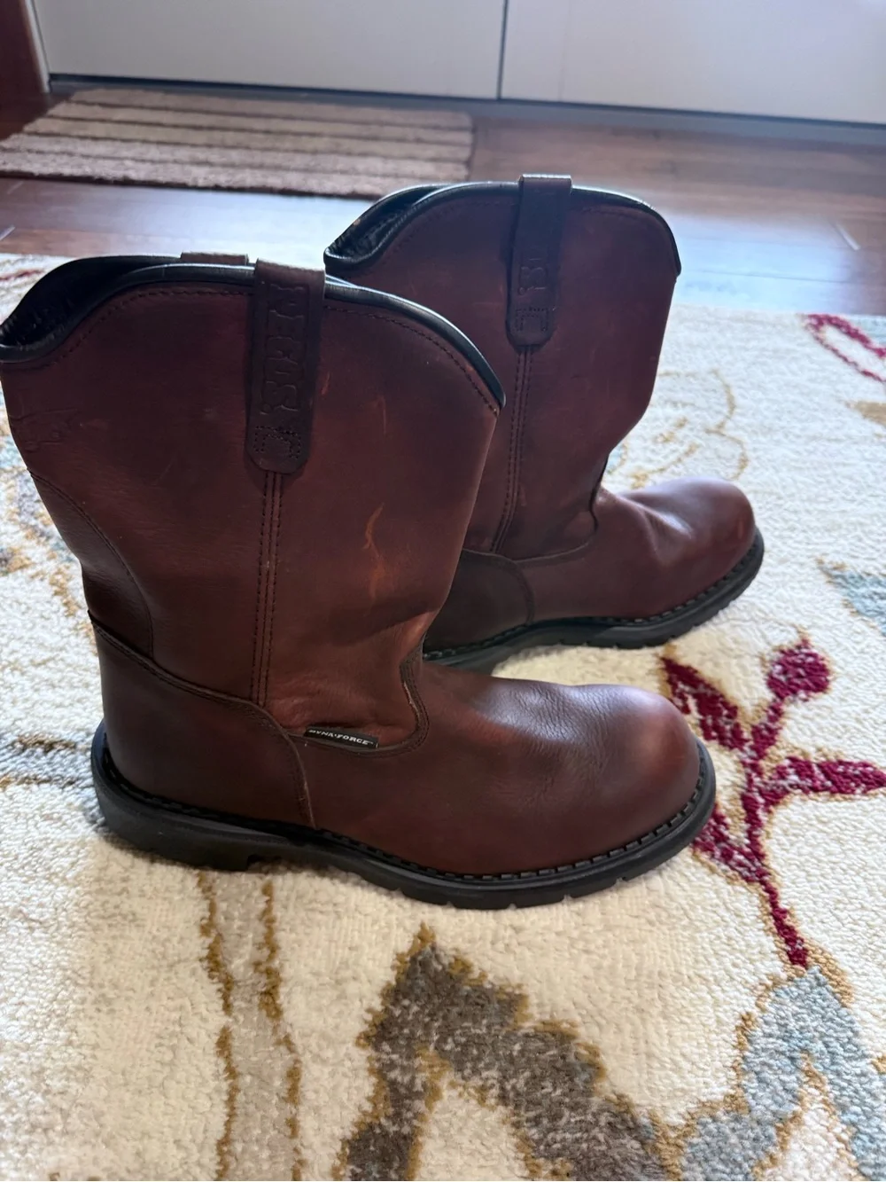 Red Wing Shoes DynaForce Men's Brown Leather Pull-On Work Boots